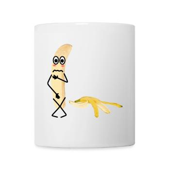 Personnage de banane humoristique - Mug blanc - blanc - Devant