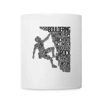 Boulder Escalade escalade escalade de roches - Mug blanc - blanc - Devant