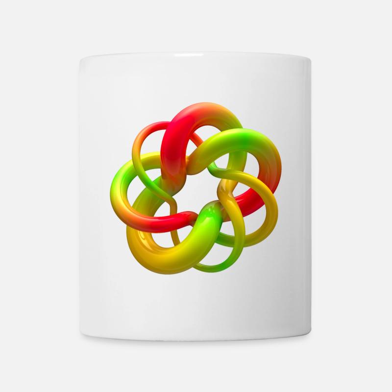 Bonbon-Knoten 2 - Tasse - Weiß