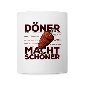 Döner Schöner Lustig Witzig Spruch Kebab Kebap - Tasse - Weiß - Vorne