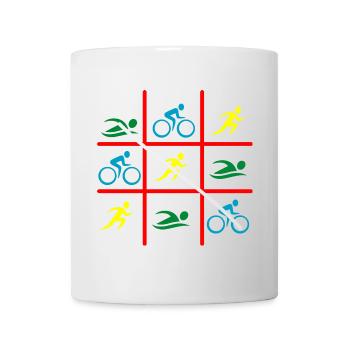 TRIATHLON SWIM BIKE RUN - Mug blanc - blanc - Devant