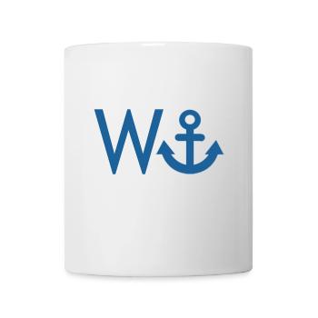 W ANCHOR - Wichser - Tasse - Weiß - Vorne