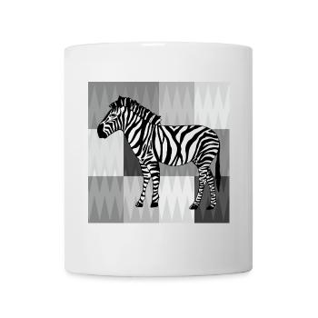 zèbre - Mug blanc - blanc - Devant
