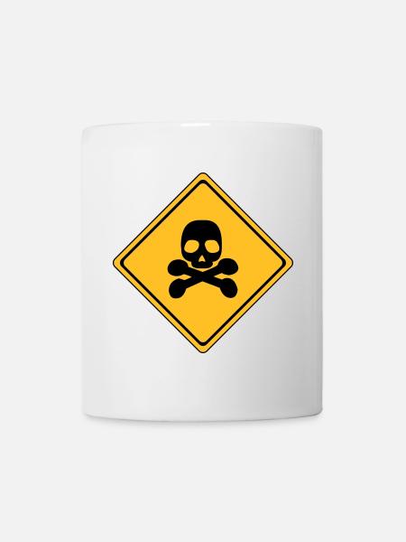 Danger, signe de danger * - Mug blanc - blanc