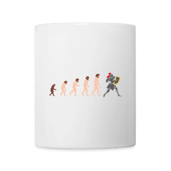 Chevalier Human Evolution Drôle Design Idée cadeau - Mug blanc - blanc - Devant