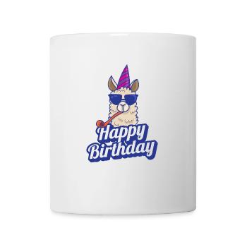 Happy Birthday Lama Birthday Saying Fun - Mug - white - Front