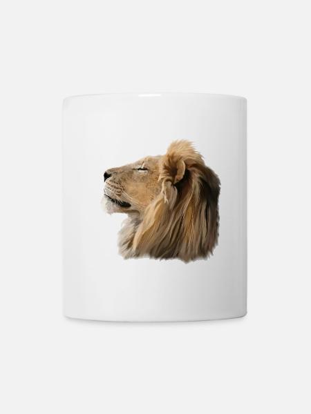 lion - Mug blanc - blanc