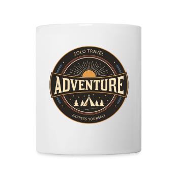 Voyage solo aventure, meilleur T-shirt de voyage - Mug blanc - blanc - Devant