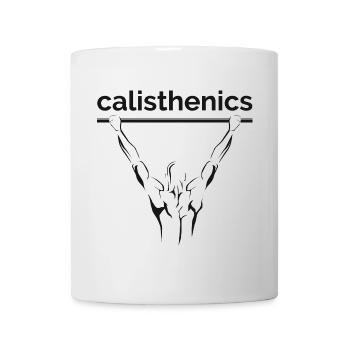 Calisthenics Pull Up Planche Sport Athlete Fitness - Mug - white - Front
