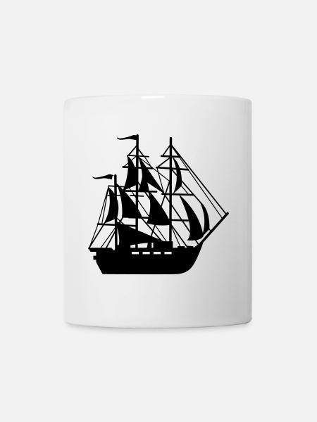 Schiff - Tasse - Weiß