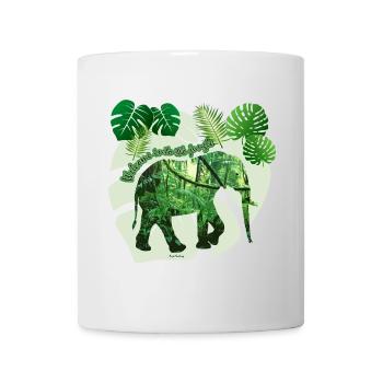Jungle - Elephant - Loxodonta cyclotis - Mug - white - Front