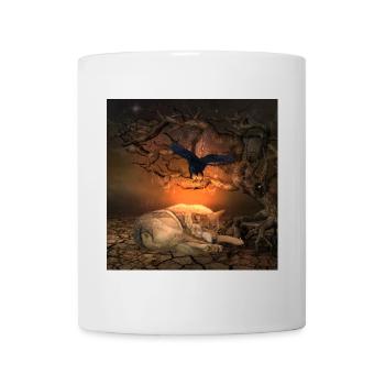 Loup génial - Mug blanc - blanc - Devant
