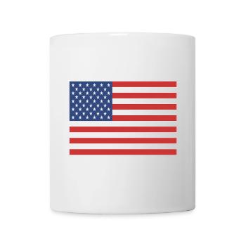 american flag - Mug - white - Front
