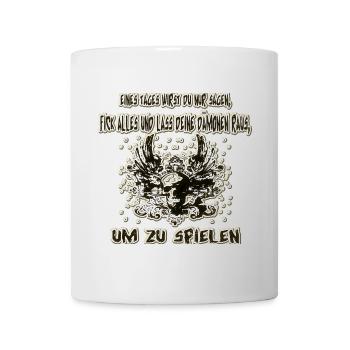 Dämon raus lassen - Tasse - Weiß - Vorne