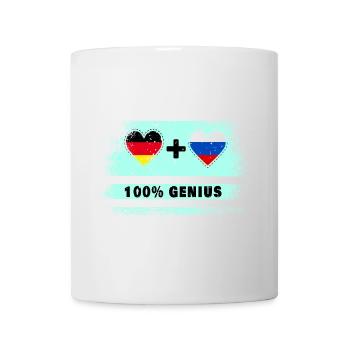 Germany and Russia 100% Ingenious / Gift - Mug - white - Front