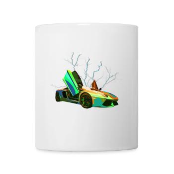 Lambo Aventador Storm Green Troll - Mug - white - Front