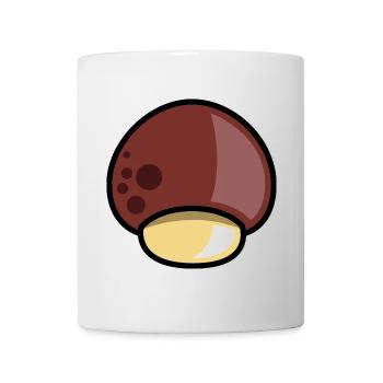 lustiger Pilz comic cartoon Pilze Wald Sammeln - Tasse - Weiß - Vorne