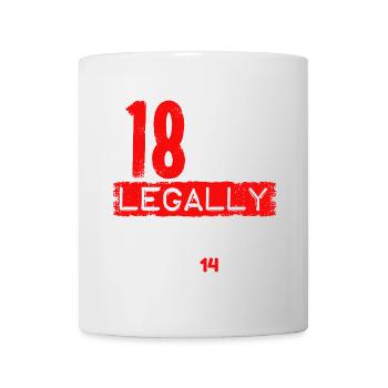 18th Birthday Eighteen Funny saying of age - Mug - white - Front