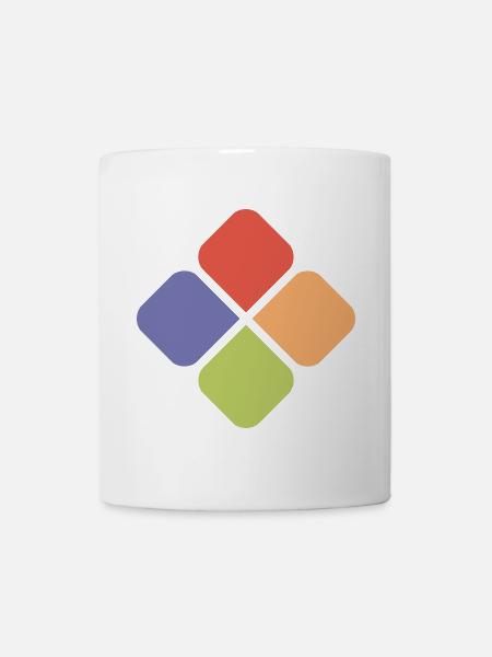 kleeblatt symbol colors shamrock Farben Geschenk - Tasse - Weiß