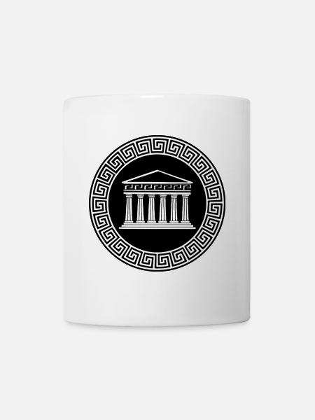 Antiker Tempel - Tasse - Weiß