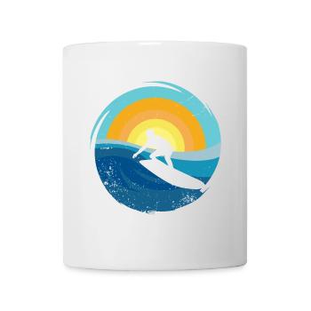 Surfer - Surfboard - Tasse - Weiß - Vorne