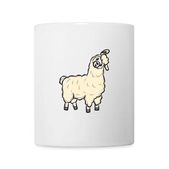 Lama Alpaka - Tasse - Weiß - Vorne