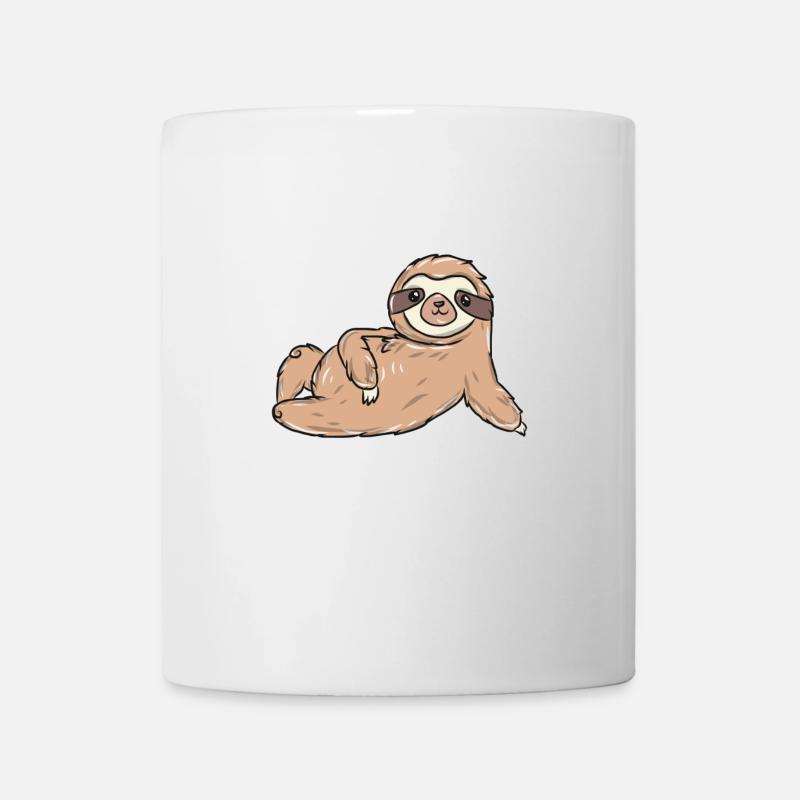 Faultier - Tasse - Weiß
