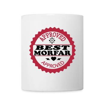 Approved best morfar - Tasse - Weiß - Vorne