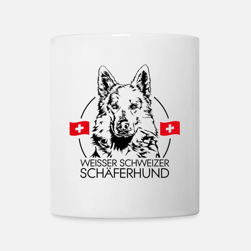 WEIßER SCHWEIZER SCHÄFERHUND Wilsigns Hunde Hund - Tasse - Weiß