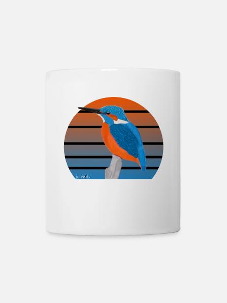 jz.birds Eisvogel Vogel Design - Tasse - Weiß