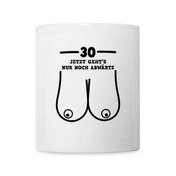 Hanging Bangs 30th Birthday Thirty Funny saying - Mug - white - Front