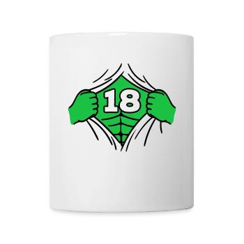 18. Geburtstag Volljährig Geburtstagskind Lustig - Tasse - Weiß - Vorne