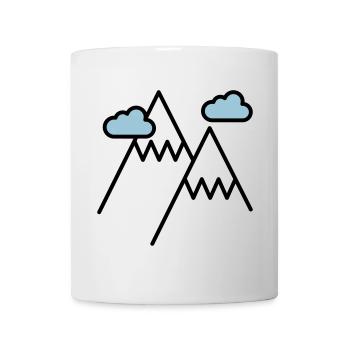 Der Berg ruft - Tasse - Weiß - Vorne