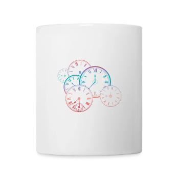 Horloge vintage - Mug blanc - blanc - Devant