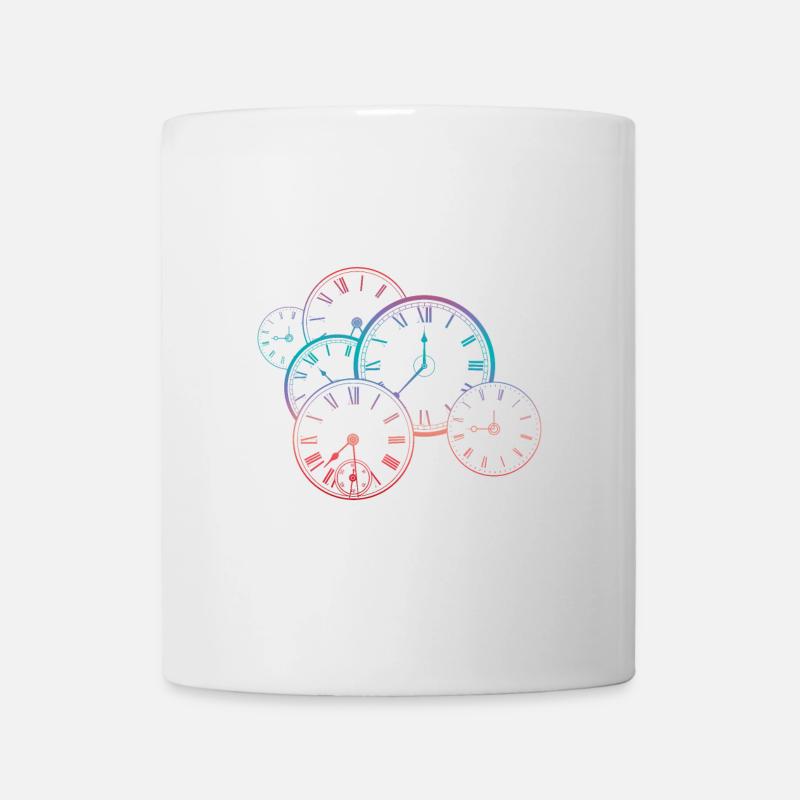 Horloge vintage - Mug blanc - blanc