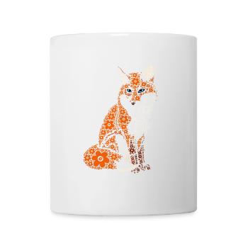 Fox Flowers Fantastic Animal - Mug - white - Front