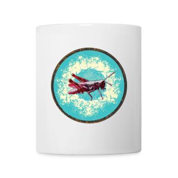 Detailed grasshopper illustration - Mug - white - Front