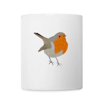 jz.birds robin bird design - Mug - white - Front