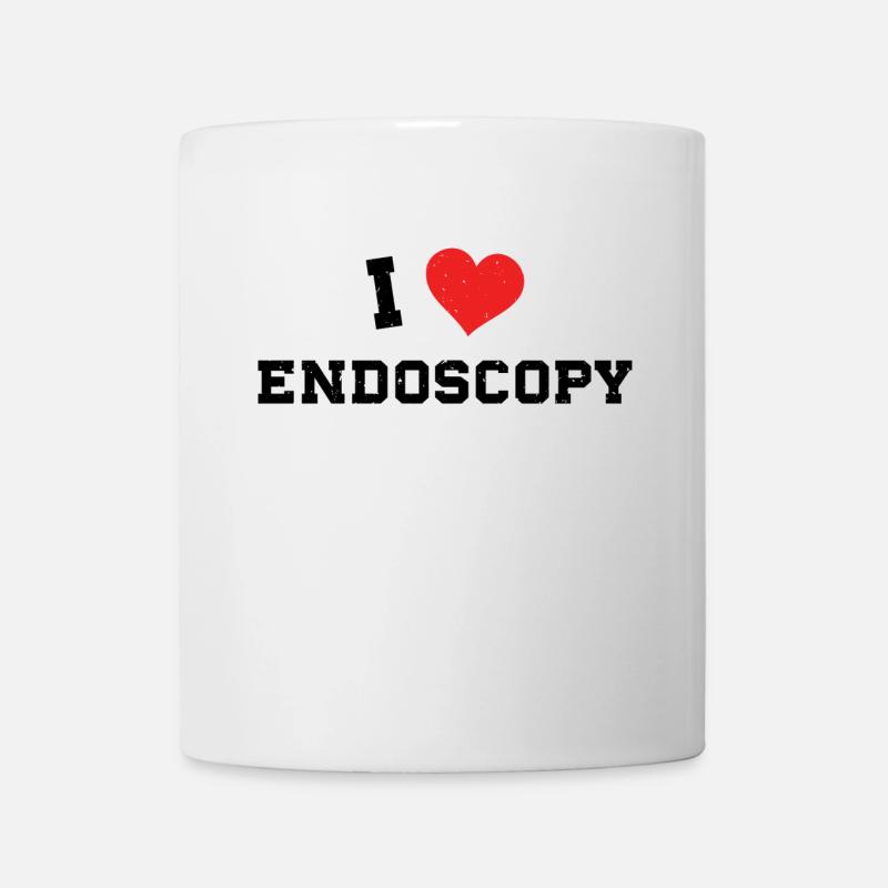 Arzt Krankenschwester Sprüche Endoskopie Geschenk - Tasse - Weiß