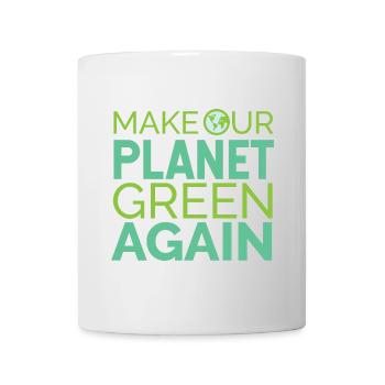 Fridays For Future Make Our Planet Green Again - Mug - white - Front