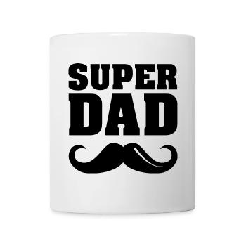 super dad beard beards fathers symbol - Mug - white - Front