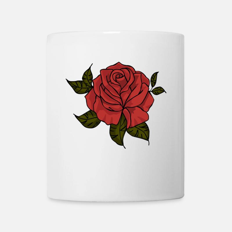 rose - Mug blanc - blanc