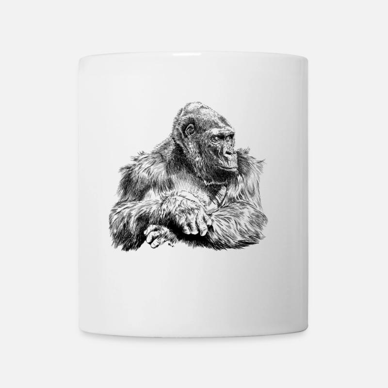 Gorilla - Tasse - Weiß