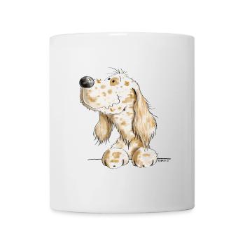 Cadeau de bande dessinée English Setter Head I Dogs - Mug blanc - blanc - Devant