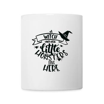 Chapeau de sorcière en rotation - Mug blanc - blanc - Devant