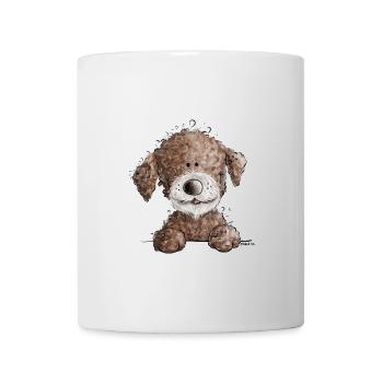 Sweet Lagotto Romagnolo I chien de dessin animé chien d'eau - Mug blanc - blanc - Devant