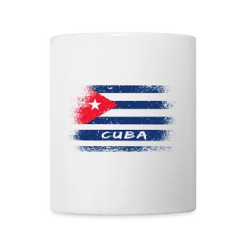Cuba design vintage / drapeau - Mug blanc - blanc - Devant