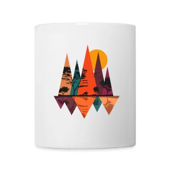 Nature en automne - Mug blanc - blanc - Devant