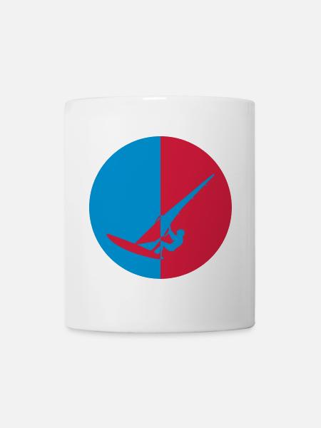 Windsurfen / Windsurfer / Windsurf / Windsurfing - Tasse - Weiß