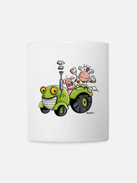Mignon Tracteur - Mug blanc - blanc